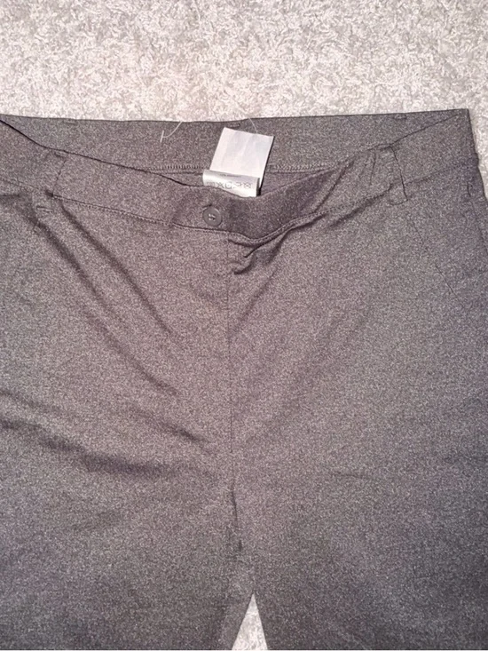 Gray Stretch Straight-Leg Women's Leggings - Picture 2 of 6